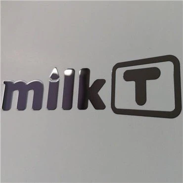 Stiker nikel logam krom